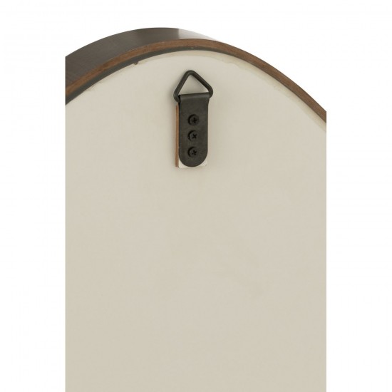 Jline Wandspiegel Abstract Spiegel Mdf Donkerbruin Small.