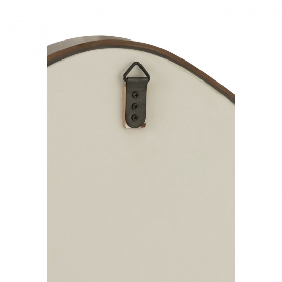 J Line Hanging Mirror Abstract Mirror Mdf Dark Brown Large Wall mirrors.
