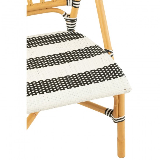 Jline Essensstuhl Live Rattan Plastik Naturell Schwarz stuhl stuehle.