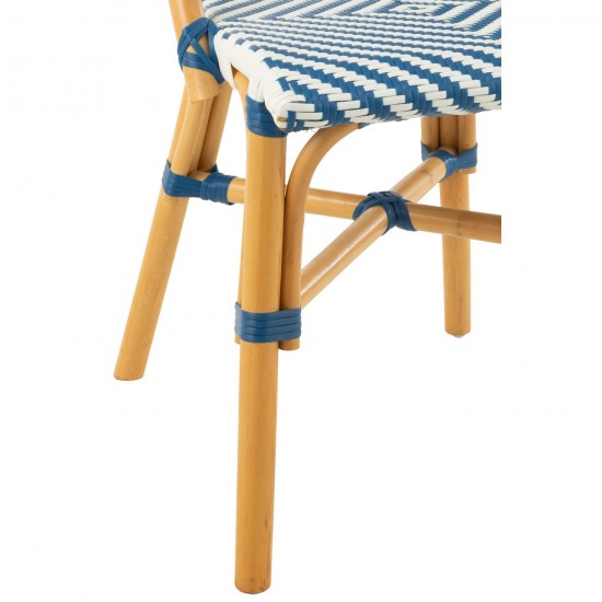 J Line Dining Chair Rat Pla Nat Blu dining chairs.