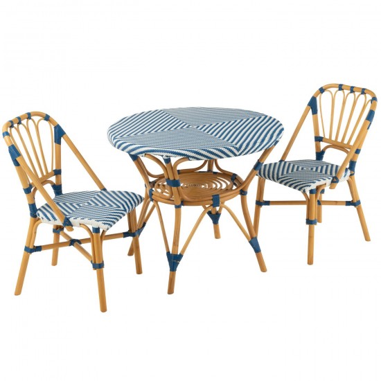 Jline Esstisch Live Rattan Plastik Naturell Blau esstische.