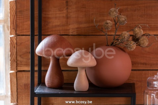 J Line Vaso Palla Ceramica Ruggine Large Jarron Bola Ceramica Oxido Large.