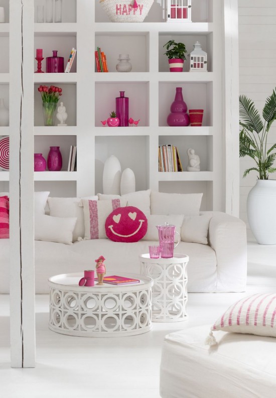 Jline Vase Cocoon Glass Pink.