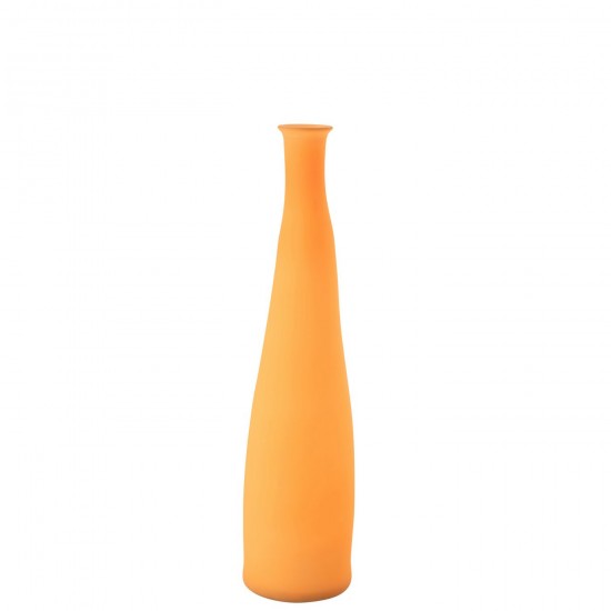 J Line Vase Bottle Glass Neon Orange Small grote vazen Grote vaas Hoge vazen Hoge vaas JO51242.