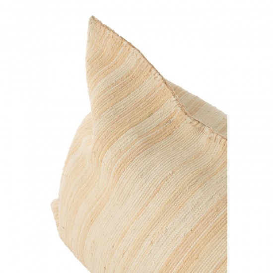 J Line Bean Bag Breeze Stripes Recycled Cotton Cream Salmon beanbags.