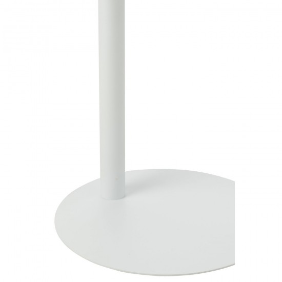 J Line Side Table Round Metal White nested side tables sidetables.