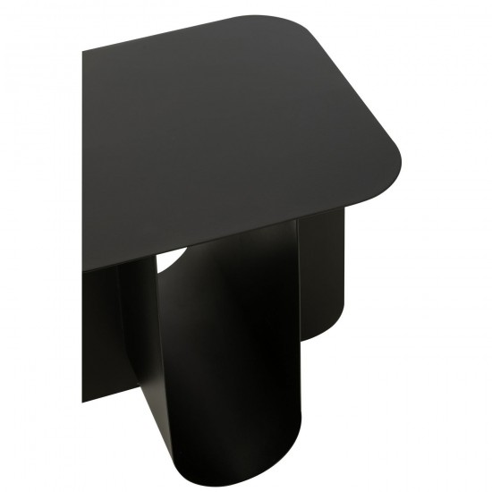 J Line Side Table Square Metal Black nested side tables sidetables.