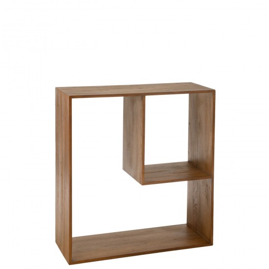 Jline Wandregal Kubus 2P Holz Braun regale bretter gestelle.
