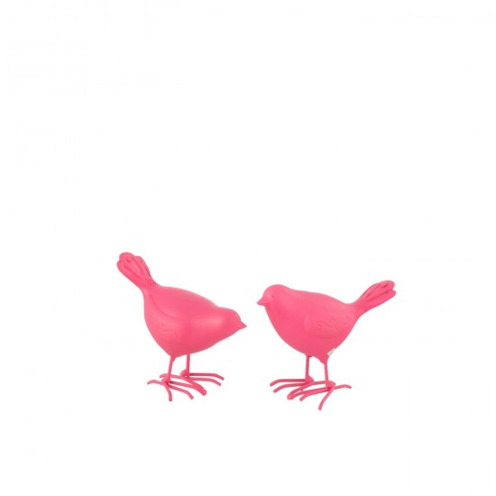 J Line Vogel Polyresin Roze Small vogels JO51447.
