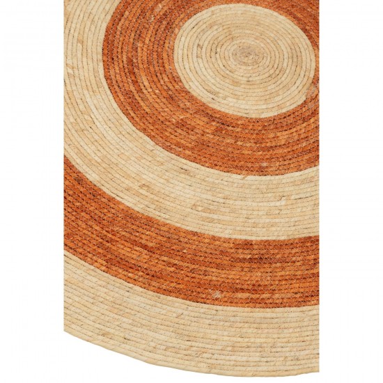 J Line tapis moquettes Jolipa Tapis Rond Cercles Maïs Orange Rouge Large Assortiment De 2.