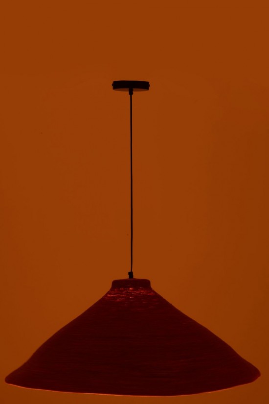 J Line lampes suspendues suspensions pendantes Jolipa Lampe Suspendue Jonc De Mer Terracotta.