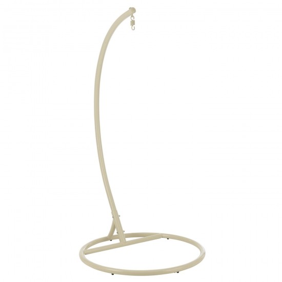 J Line Hanging Chair Egga Steel Rope Beige hanging chair egg.