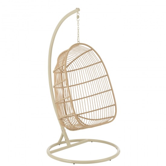 Jline Hängend Stuhl Egga Stahl Tau Beige stuhl haengend haengesessel.