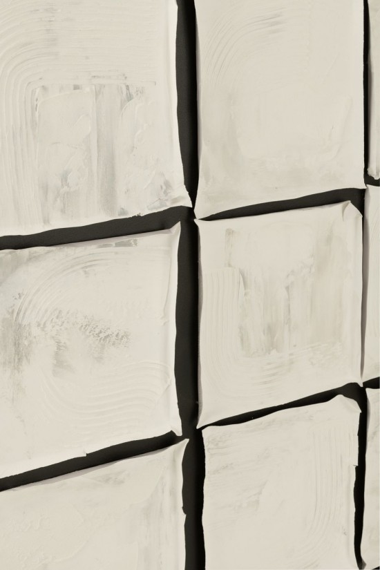 J Line tableaux peintures Jolipa Peinture Carre Acrylique Toile Blanc Noir.