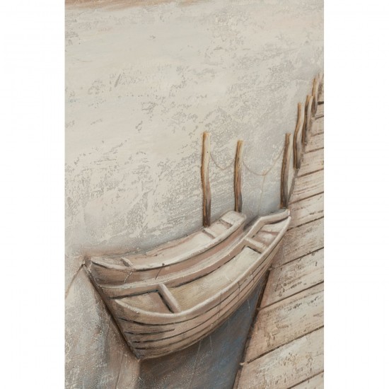 Jline Schilderij Mog Acrylverf Canvas Mix.