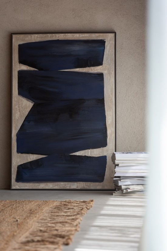 J Line Dipinto Pog Acrilico Tela Nero Marrone Cuadro Pog Pintura Acrílico Lienzo Negro Marrón.