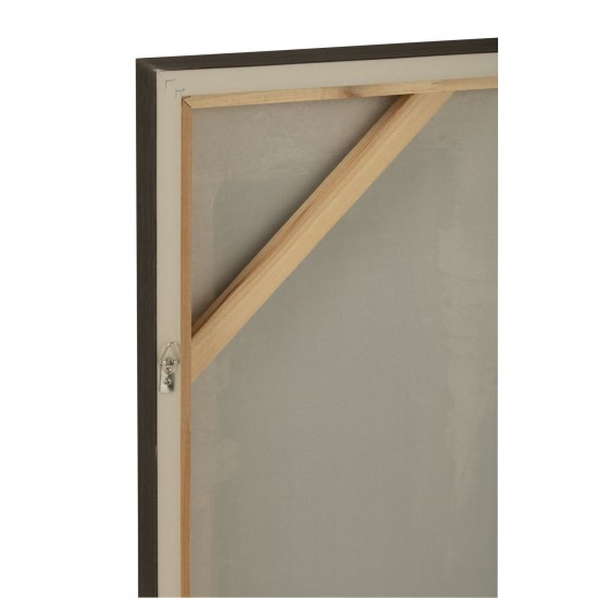 J Line tableaux peintures Jolipa Peinture Pog Acrylique Toile Noir Brun.