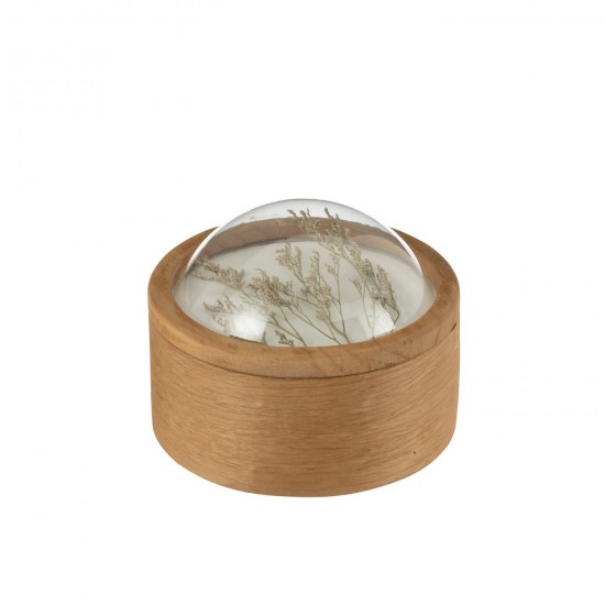 J Line Opbergdoos Graan Hout Mix Small opbergboxen opbergdozen JO52432.