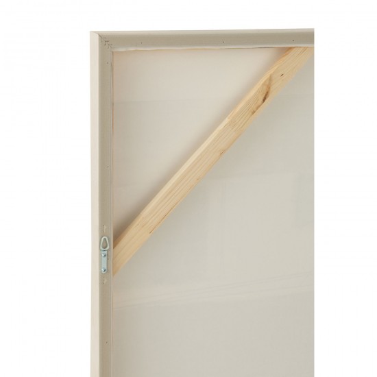 J Line tableaux peintures Jolipa Toile Log Canvas Bois De Pin Blanc.