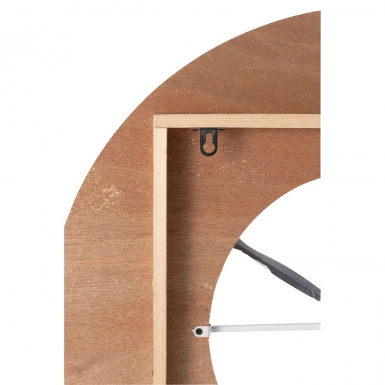 J Line pendules horloges Jolipa Horloge Sodi Mdf Naturel Blanc.