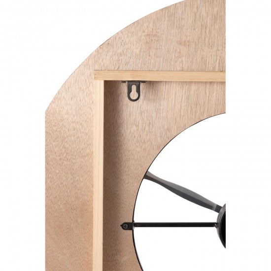 J Line pendules horloges Jolipa Horloge Sodi Mdf Naturel Black.