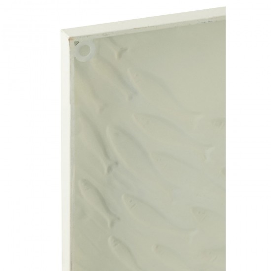 J Line cadres tableaux canevas Jolipa Decoration Murale Banc De Poisson Doli Fer Mix.