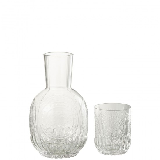 J Line Karaf Glas Maya Glas Transparant karaffe Kannen JO52607.