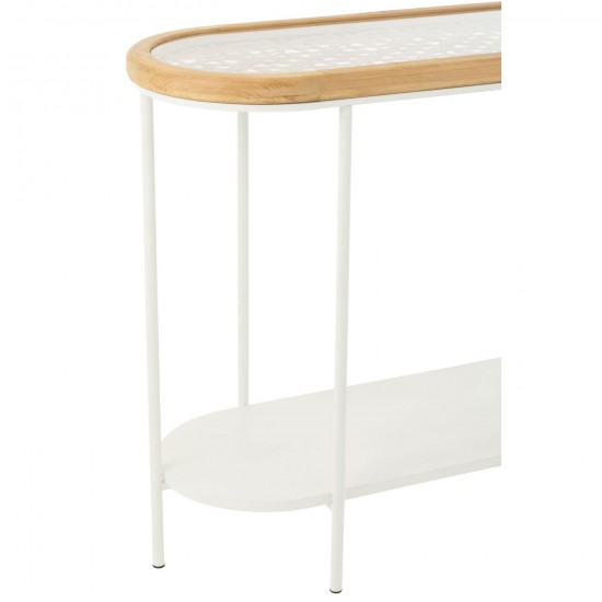 Jline Console Mati Sparhout Metaal Naturel Wit.