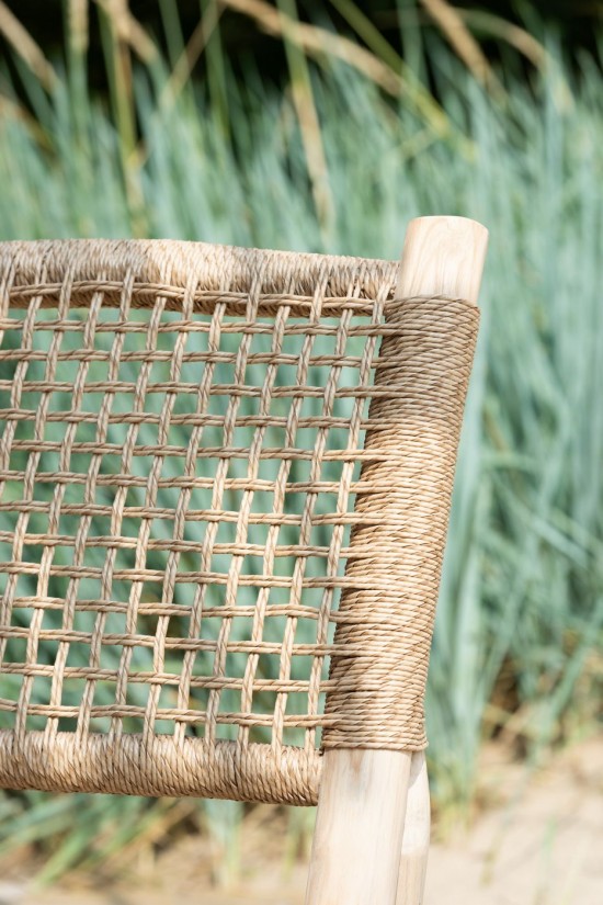 J Line Poltrona Vita Teak Plastica Naturale Sofa Vita Teak Plastic Natural.