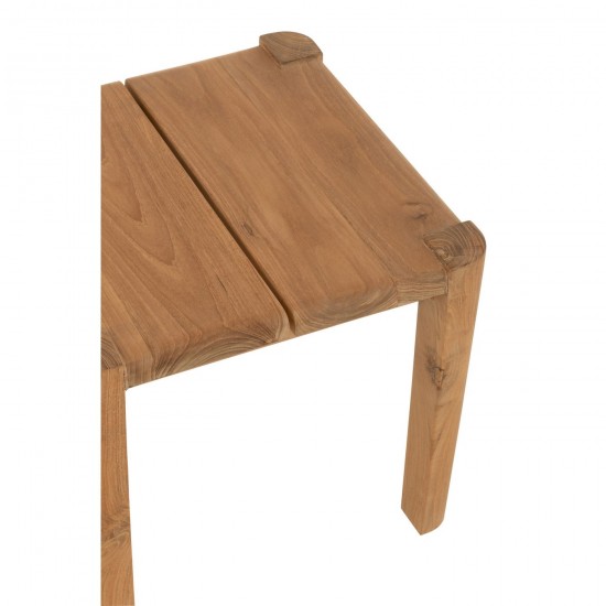 J Line Side Table Bruce Teak Natural nested side tables sidetables.