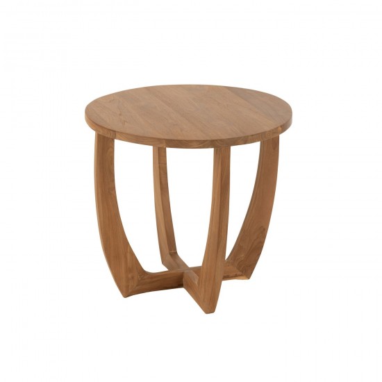 J Line Bijzettafel Bruni Teak Naturel salontafels bijzettafels koffietafels JO52955.