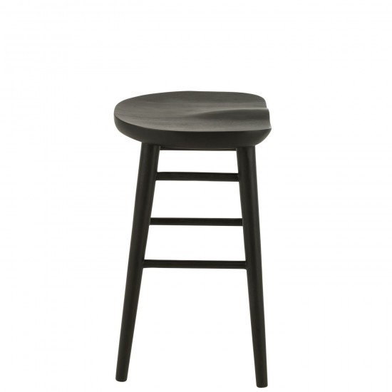 J Line chaises tabourets de bar Jolipa Chaise De Bar Mika Teck Noir.