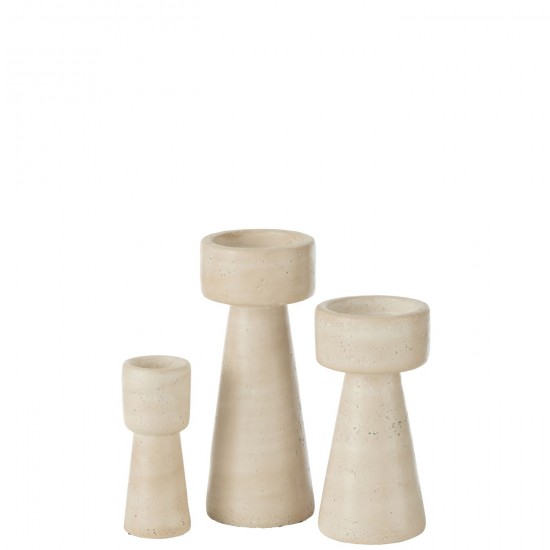 J Line chandeliers candélabres Jolipa Chandelier Olina Ciment Creme Large.