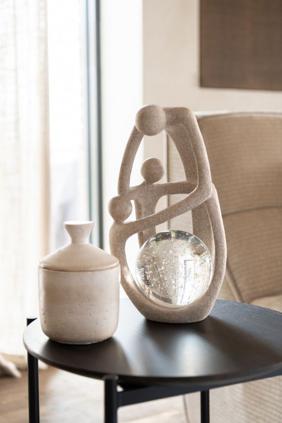 Jline Maceta Decorativo Olina Cemento Creme L.