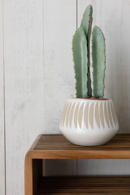 Jline Jardinera Kai Gres Beige Blanco Grande.