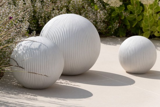 Jline Cachepot Misty Arcilla Blanco M.