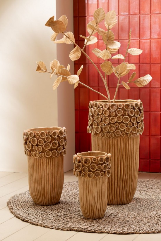 Jline Jarron Coral Alto Arcilla Alto M.