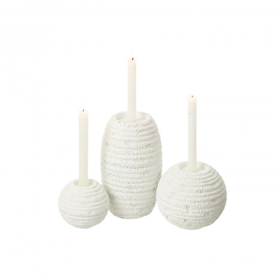 J Line chandeliers candélabres Jolipa Chandelier Creta Etroit Ciment Blanc.