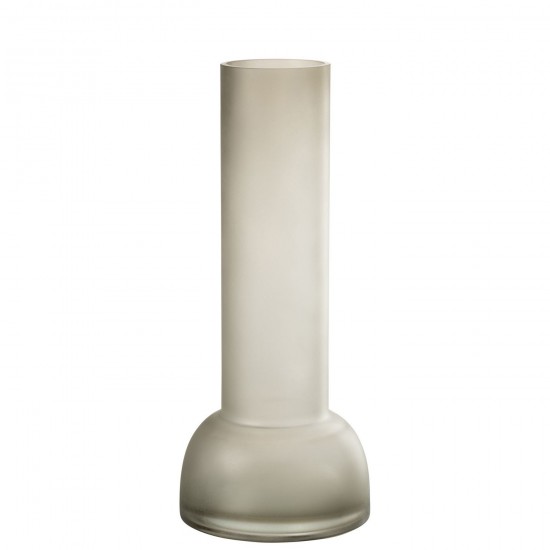 J Line Vaas Kandelaar Yara Glas Greige Large grote vazen Grote vaas Hoge vazen Hoge vaas JO53410.