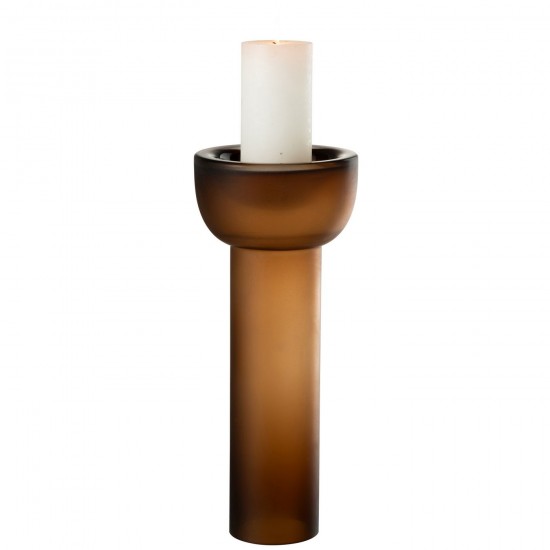 J Line Grands vases Grand vase Vases hauts Vase haut. Jolipa Vase Chandelier Yoko Verre Marron Large.