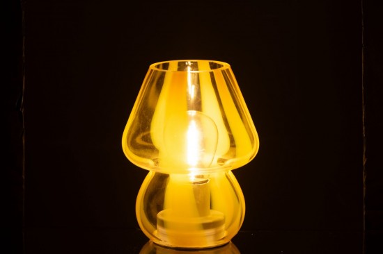 J Line Éclairage Armatures Luminaires D'intérieur Pieds De Lampe Avec Abat Jour Lampes De Table Jolipa Lampe Rayures Verre Tra.