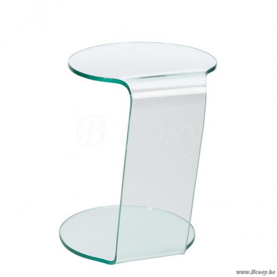 Jline Karaf Strepen Glas Transparant Groen.