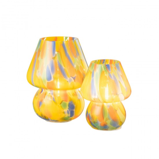 J Line Table Lamp Rainb Glass Mix Large Table Lights.