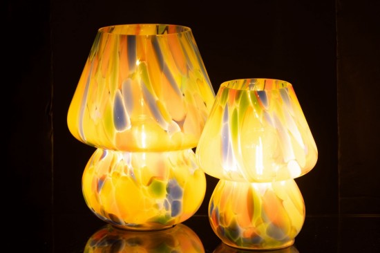 Jline Tischlampe Regenbogen Glas Mix Large Lampenfusse Mit Schirmen Tischlampen Tischleuchten Innenleuchten.