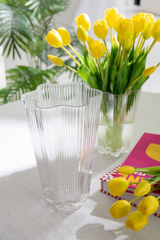 Jline Jarrón Clara Vidrio Transparente S.