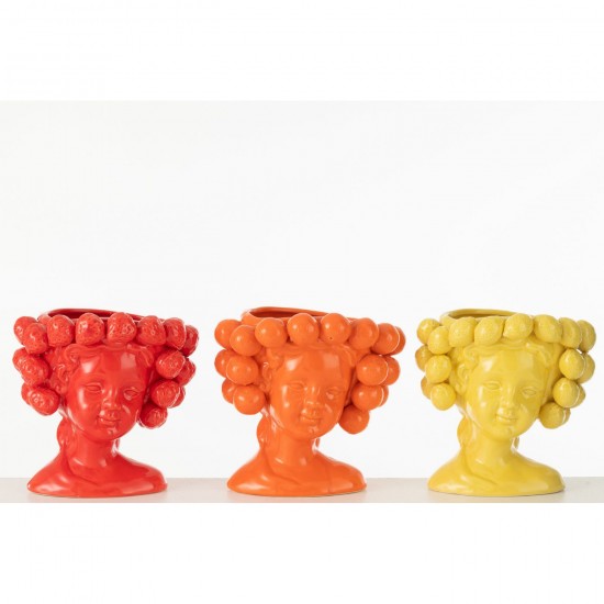 J Line Grands vases Grand vase Vases hauts Vase haut. Jolipa Vase Oranges Cover Ceramique Orange.