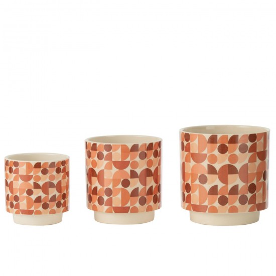 J Line cachepots de fleur Jolipa Cachepot Trivial Ceramique Mix Large.