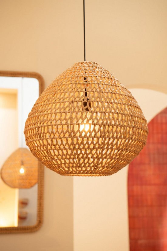 Jline Lámpara De Techo Metal Enrollada Natural.