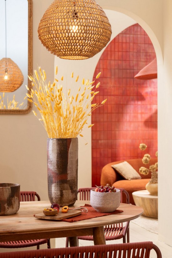 J Line Plafoniera Torsione Metallo Naturale Lámpara De Techo Metal Enrollada Natural.