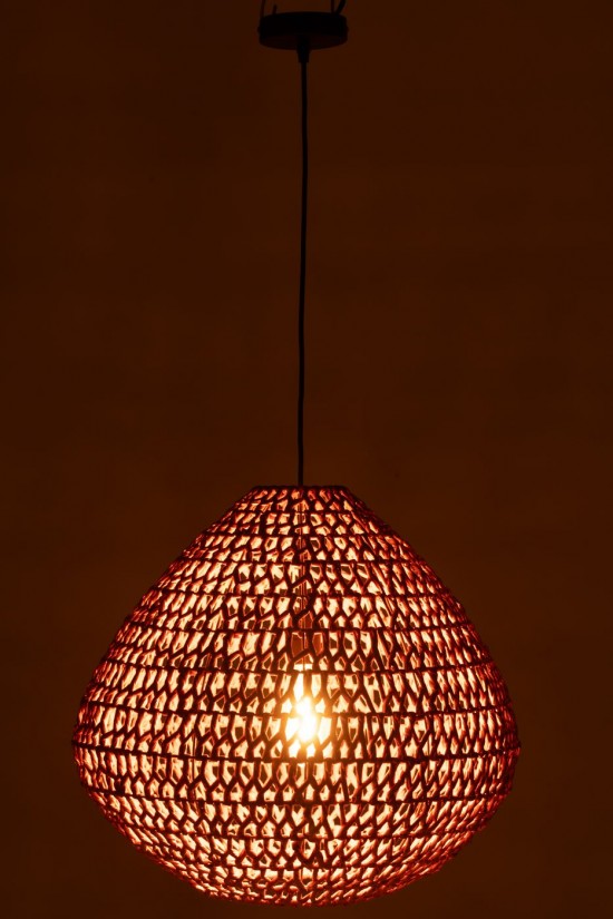 J Line Plafonniers Plafonnières Jolipa Plafonnier Metal Torsade Orange.